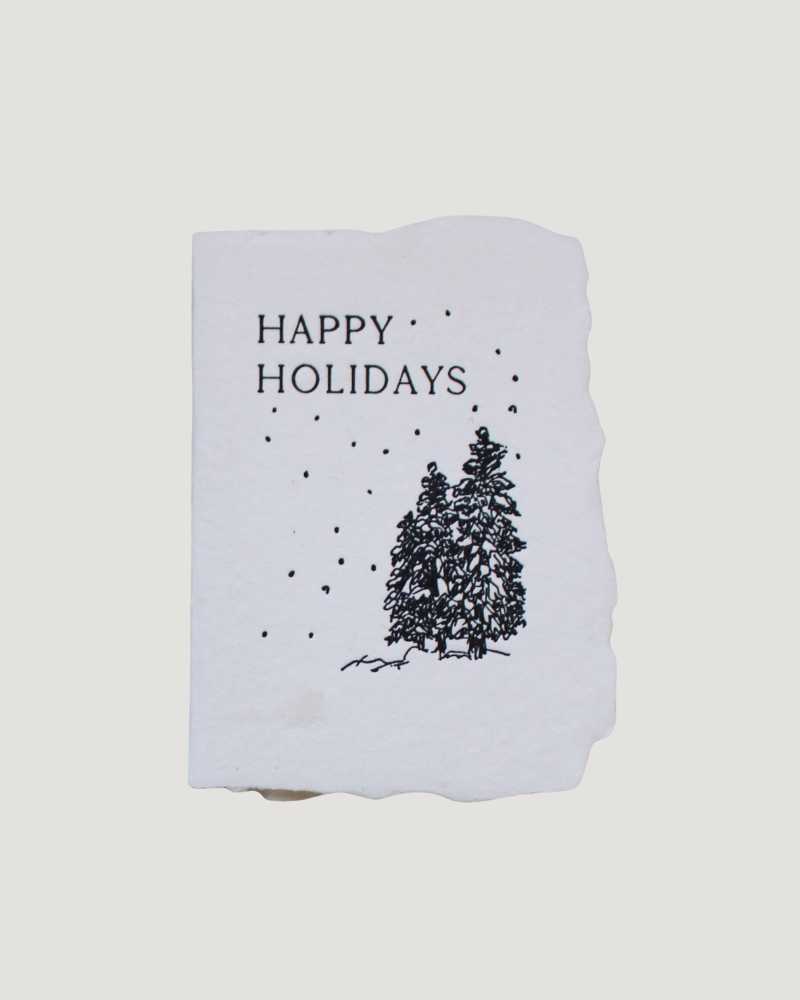 Snowy Trees Holiday Card