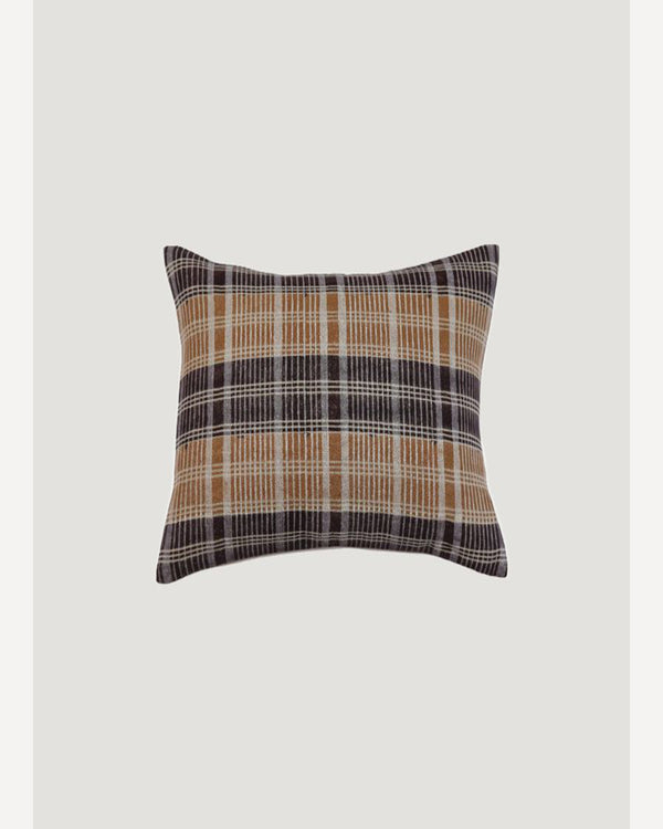 Plaid Ochre Pillow — 20" Square