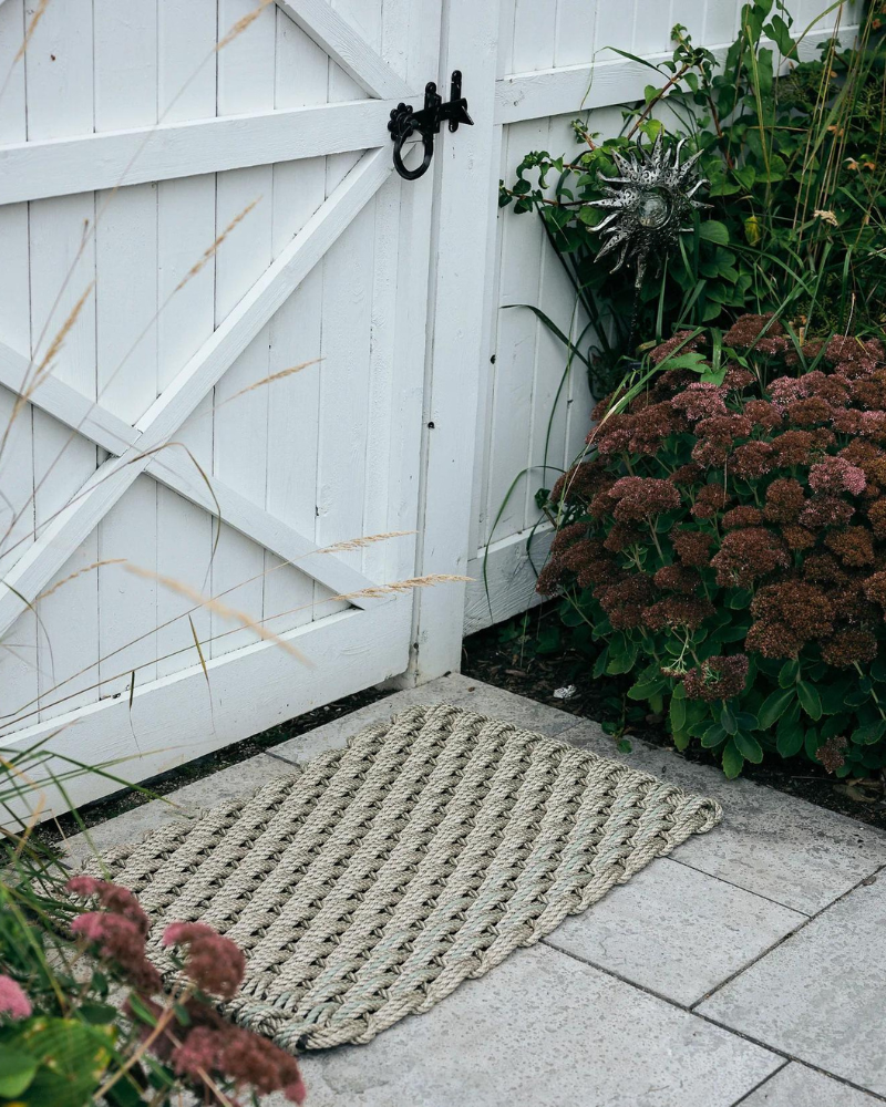 Doormat — Sand / Sage Stripes