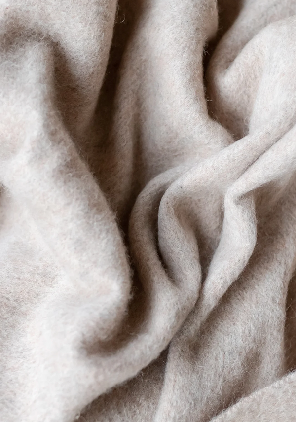 Oatmeal Melange — Lambswool Blanket
