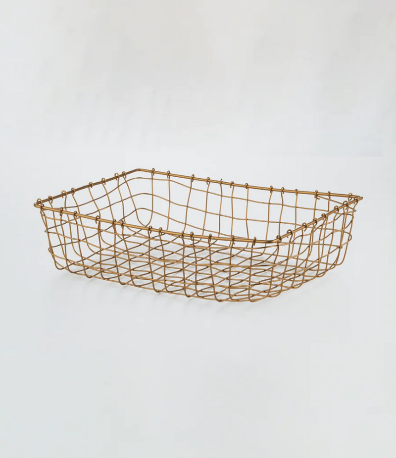 Brass Basket - Low