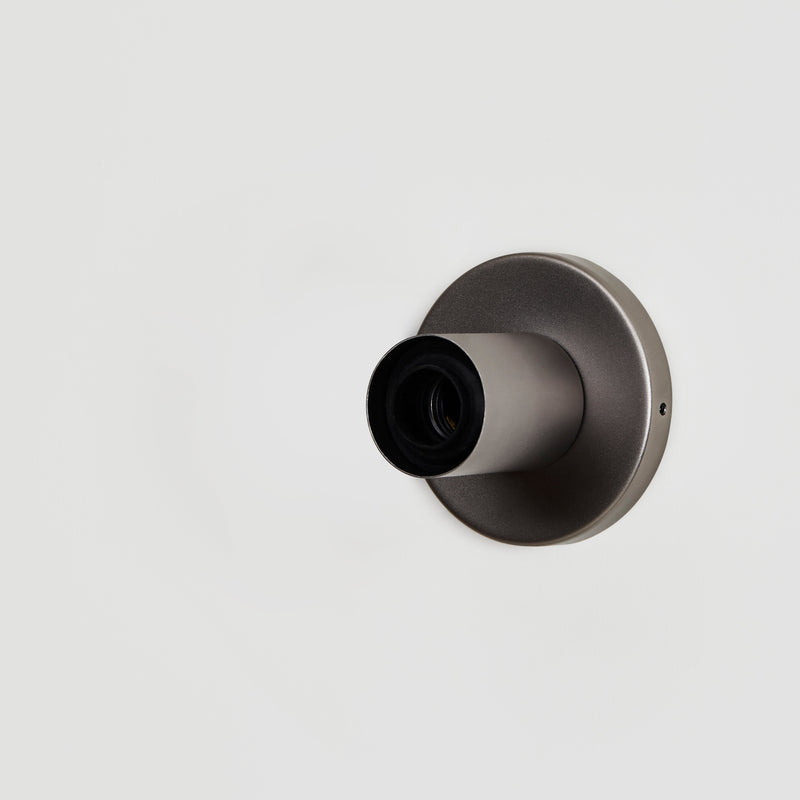 Lochan Wall Light in Graphite + Oval Dim to Warm
