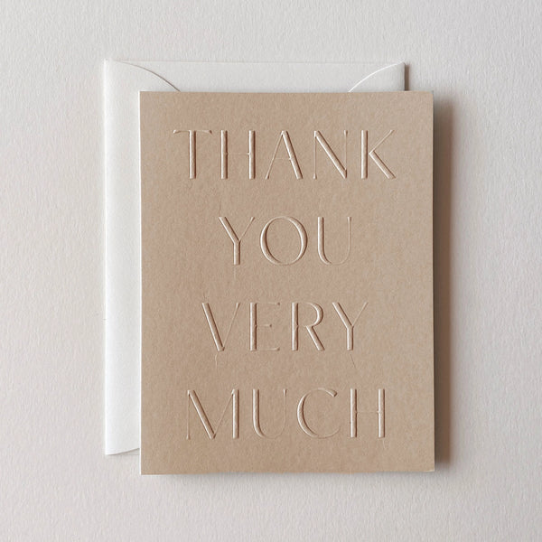 Greeting Card — Thank You Very Much