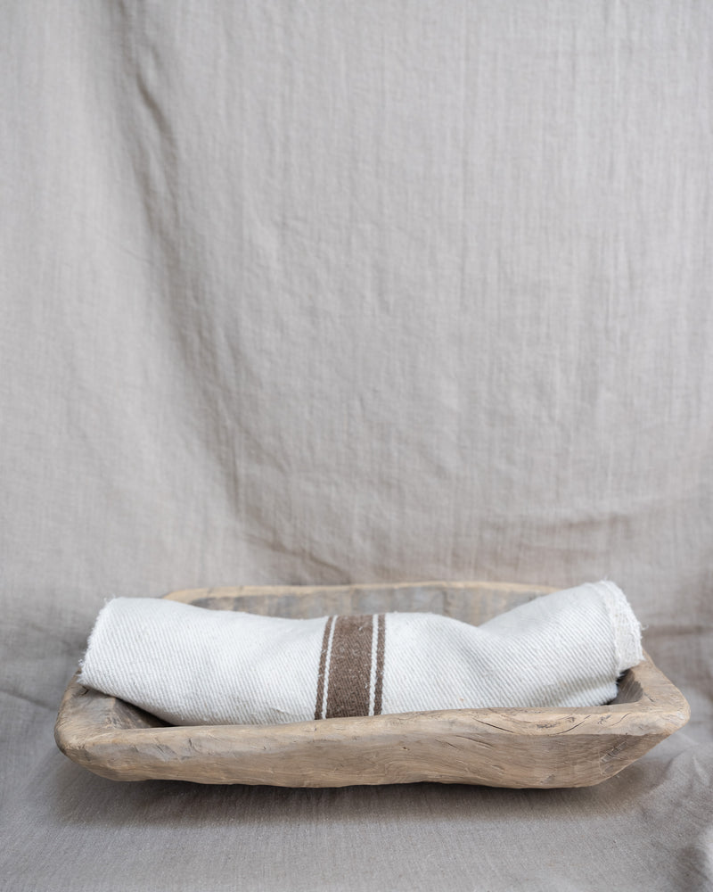 Antique Stripe Linen Table Runner No. 2