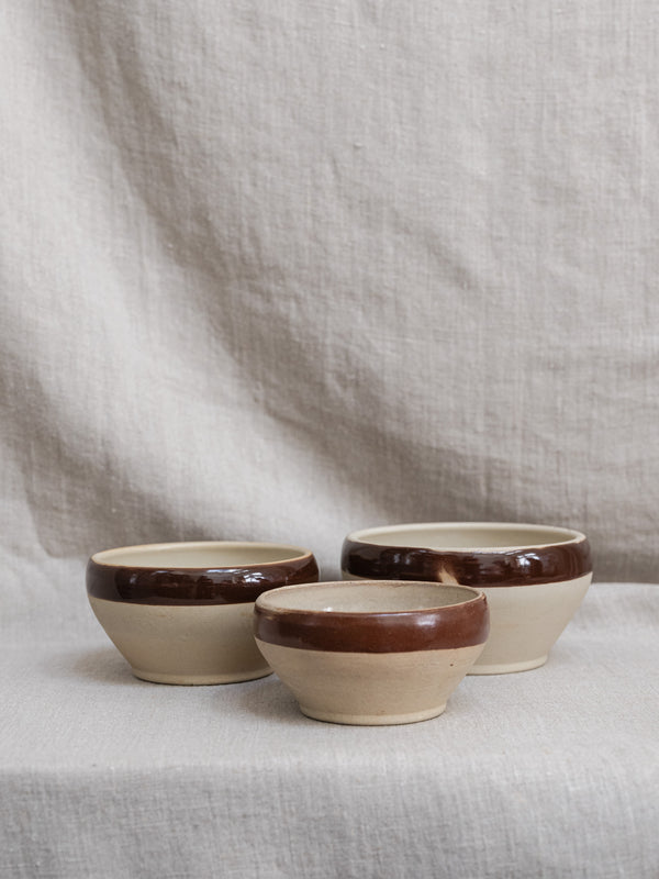 Vintage French Bowls — Set of 3
