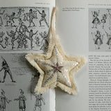 Sequin Star - Cotton & Lavender Ornament