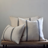 No. 10 Handloomed Cotton Pillow — Ink