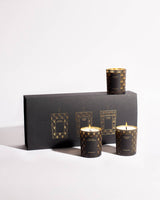 Black Tie Mini Candle Trio