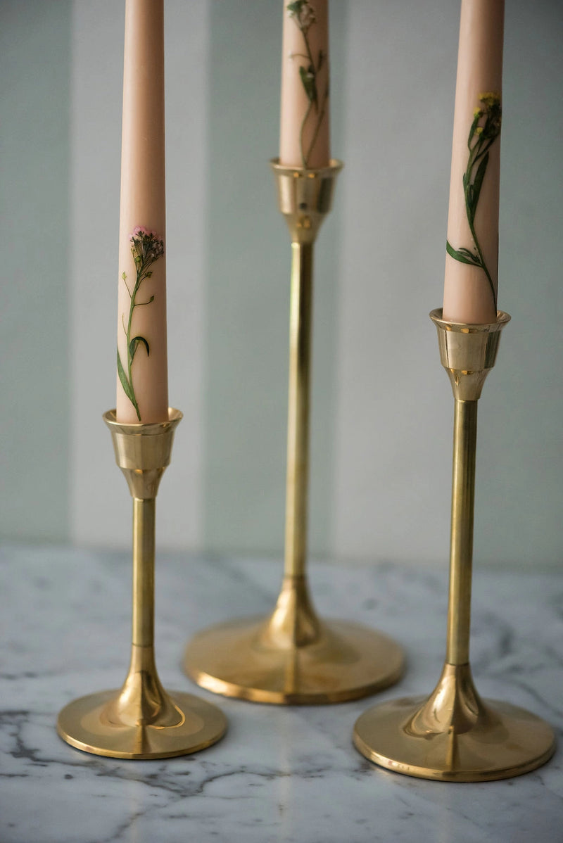 Brass Candlesticks - Set of 3