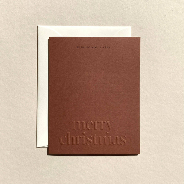 Merry Christmas No. 02: Single Card / Natural