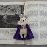 Prince Bear - Cotton Ornament, Token, Embellished