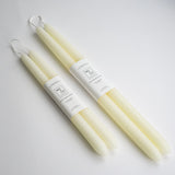 Beeswax Taper Candles — Natural White