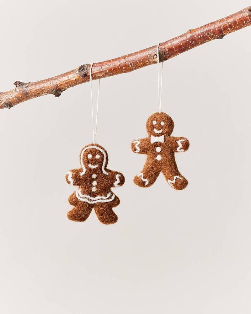 Felted Gingerbread Ornament