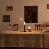 Lienzo Handcrafted Cotton Tablecloth — Ecru