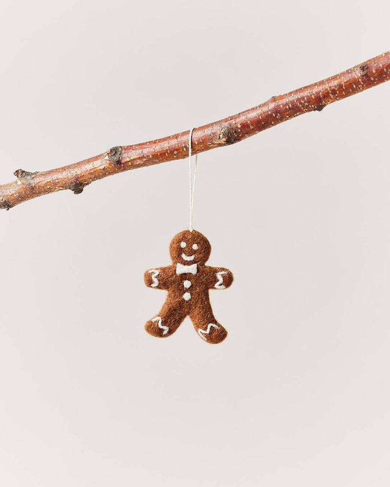 Felted Gingerbread Ornament