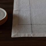 Lienzo Handcrafted Cotton Dinner Napkin — Ecru
