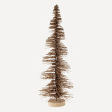 Swirl Bottle Brush Tree — Pale Gold