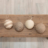 Natural Jute Ball Ornaments