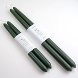 Beeswax Taper Candles — Forest Green