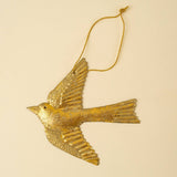 Golden Songbird Holiday Ornament