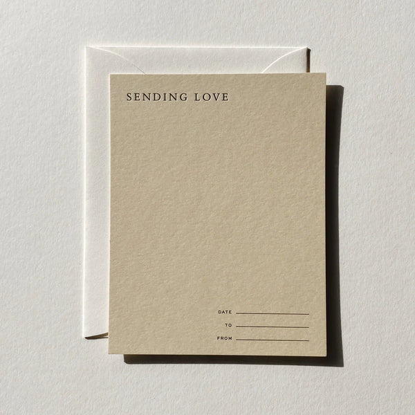 Greeting Card — Sending Love