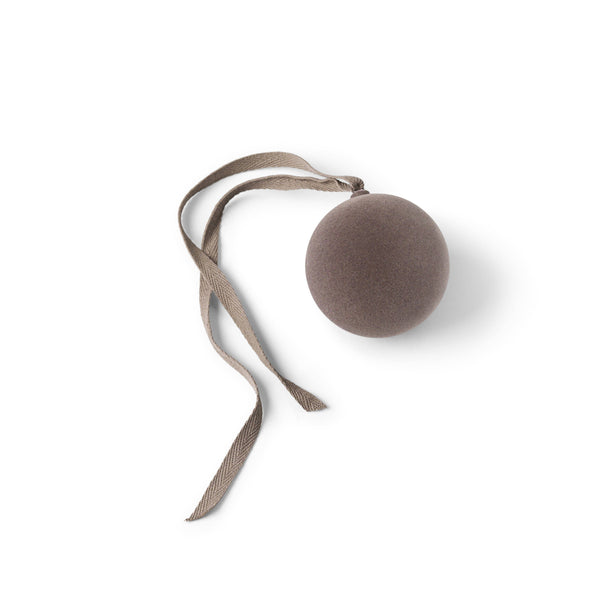 Small Velvet Ornament — Nude Grey