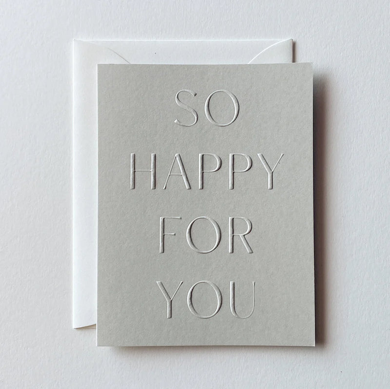 Greeting Card - So Happy For You