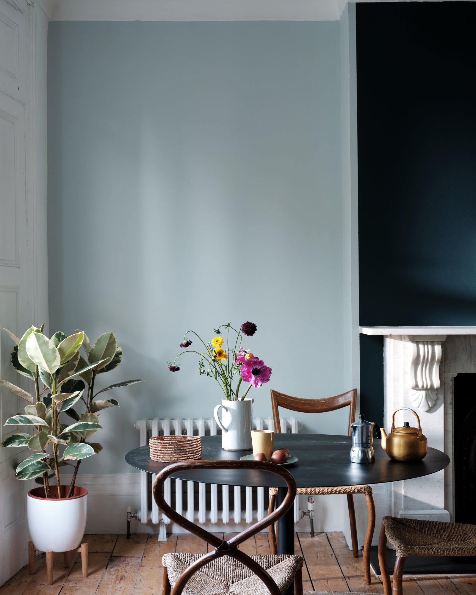 Farrow and ball light blue living room top