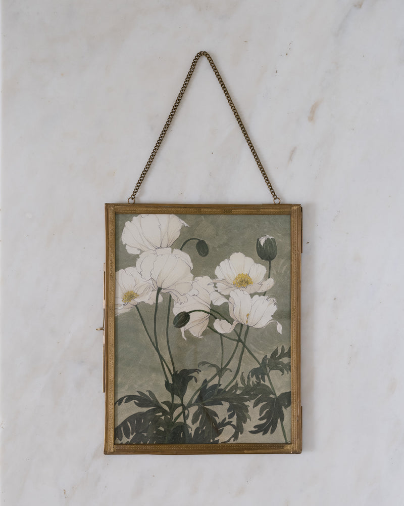 Weathered Brass Hanging Photo Frames