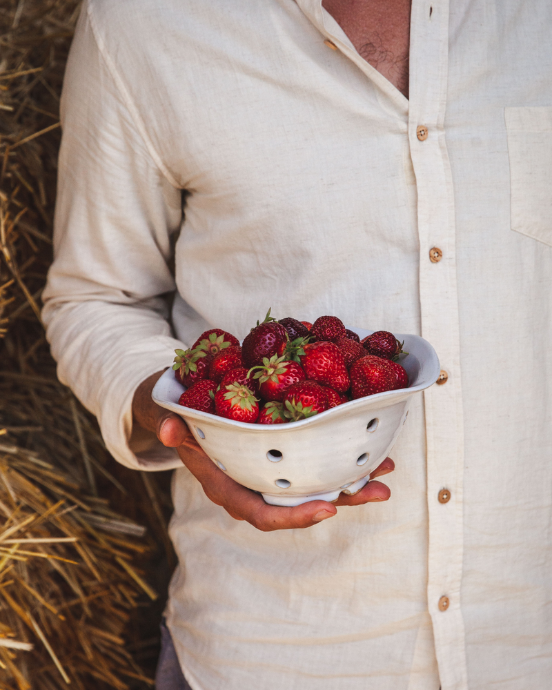 Windrow Berry Bowl by Farmhouse Pottery