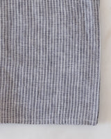 Linen Kitchen Cloth in Grey White Stripe