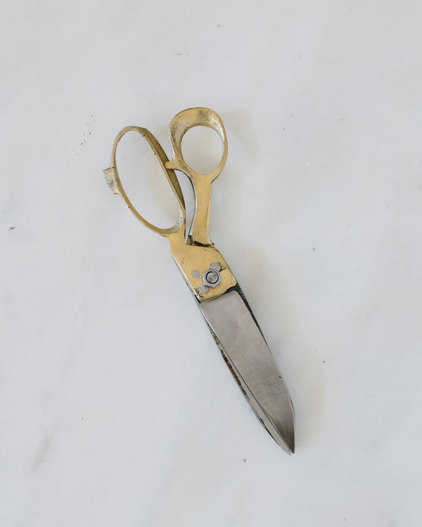Large Brass and Steel Scissors