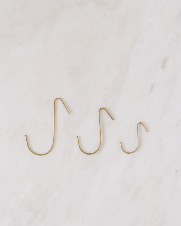 Brass J Hooks