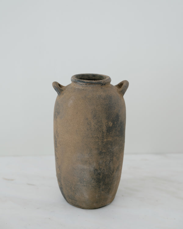 Mira Handmade Clay Vase in Rustic Umber