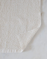 Lattice Linen Towels - Ivory