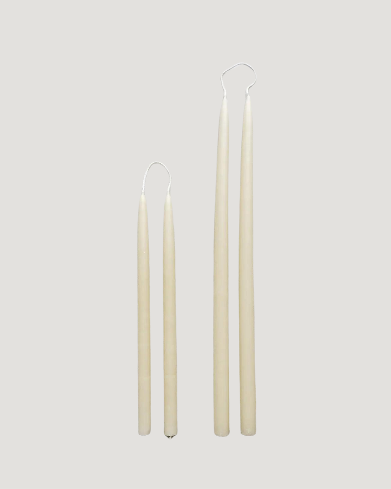 Parchment Hand Dipped Tapered Candles