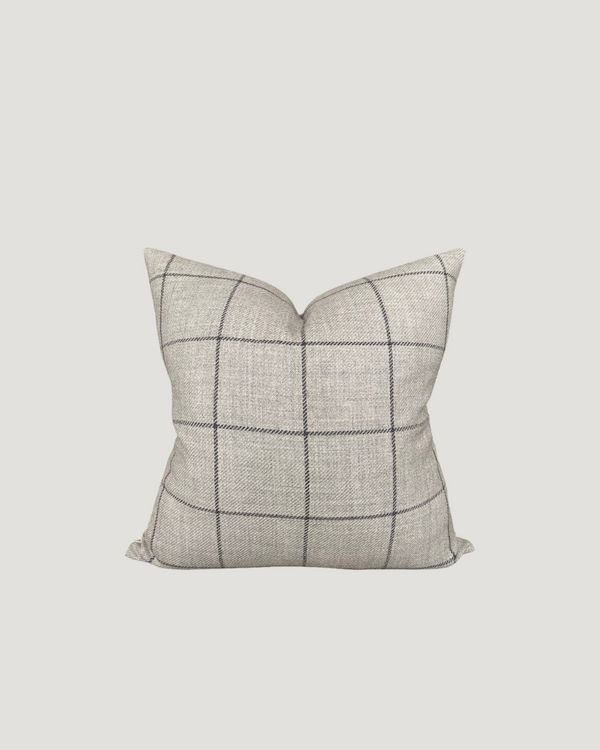Harper Wool Plaid Pillow - 22" x 22"