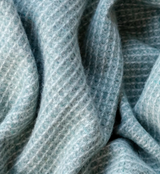 Sage — Recycled Wool Waffle Blanket