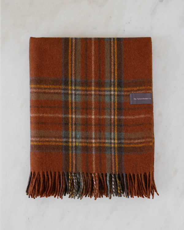 Stewart Royal Antique Tartan — Recycled Wool Blanket