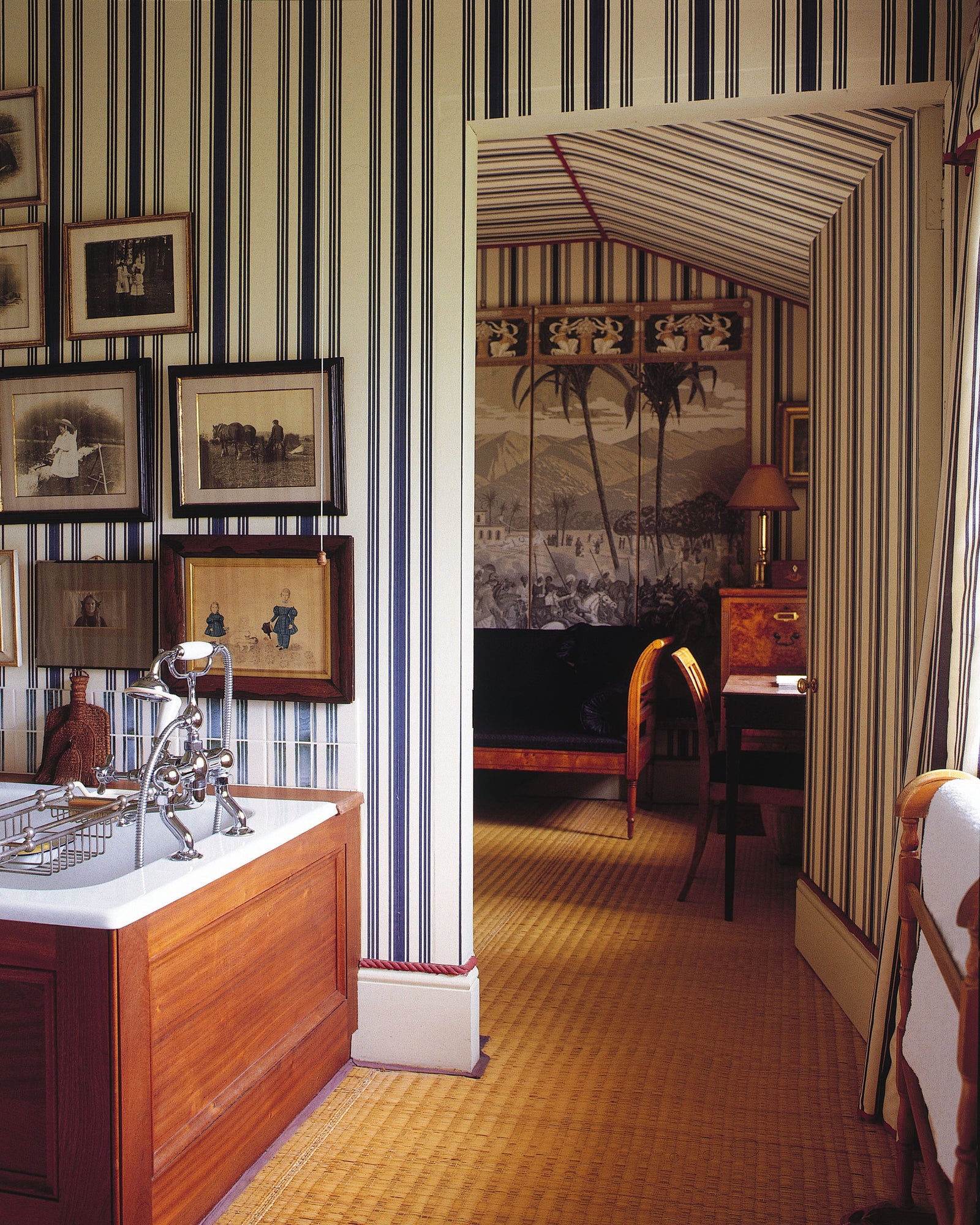 Tented Stripe Wallpaper