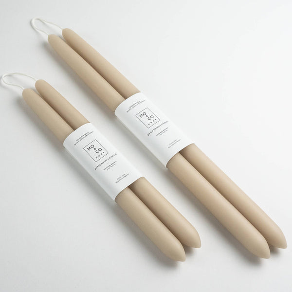 Beeswax Taper Candles — Clay