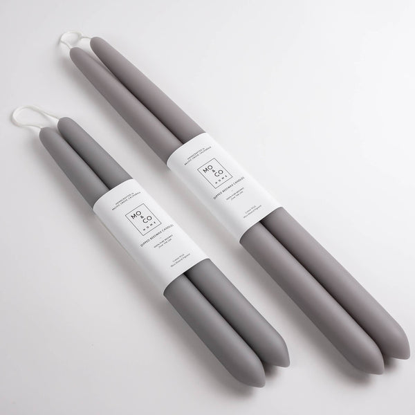 Beeswax Taper Candles — Gray