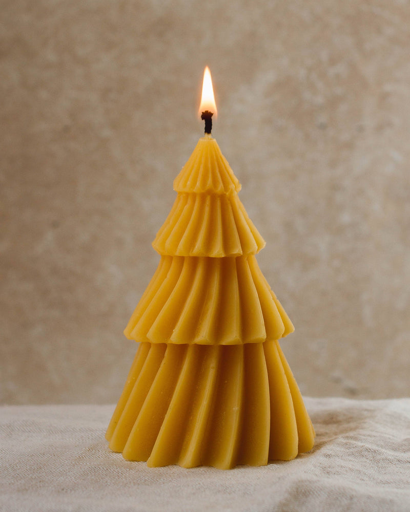 Beeswax Christmas Tree Candle